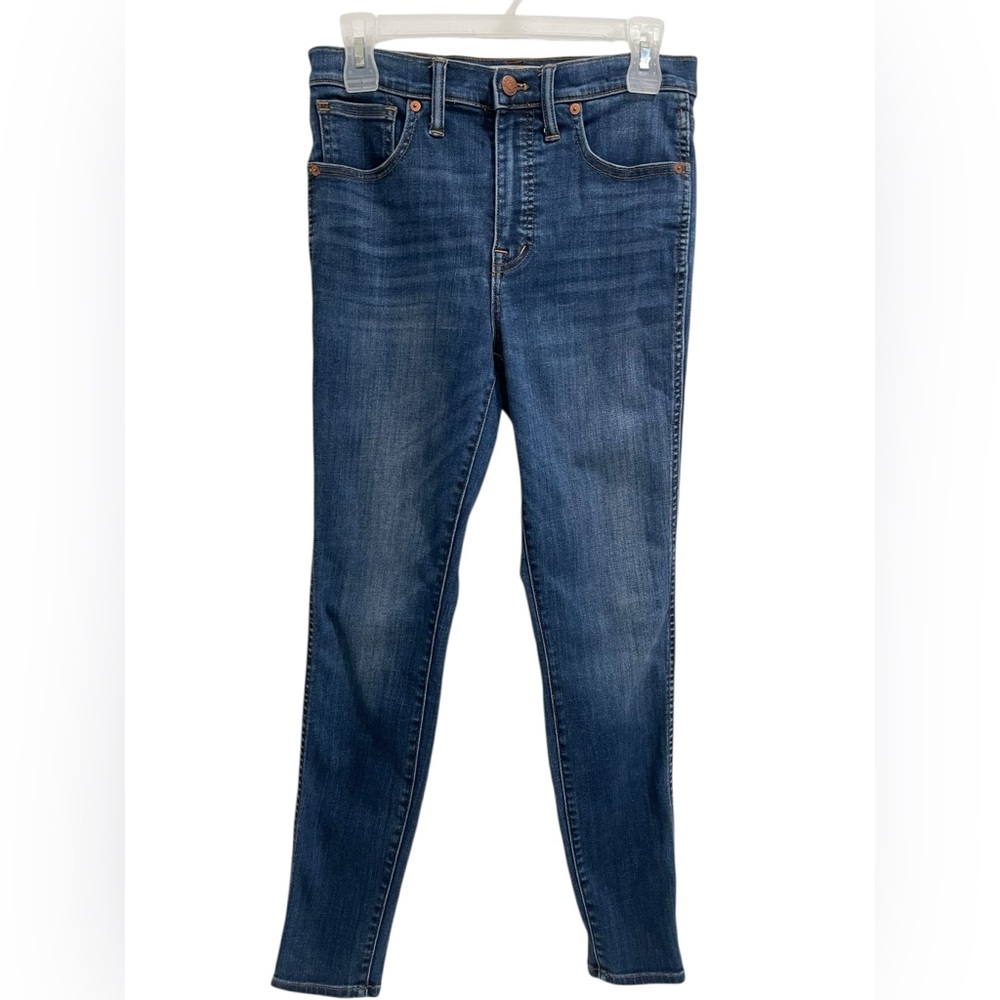 Madewell Hi Waisted Skinny Jeans Dark Washed Blue Women’s Size 27